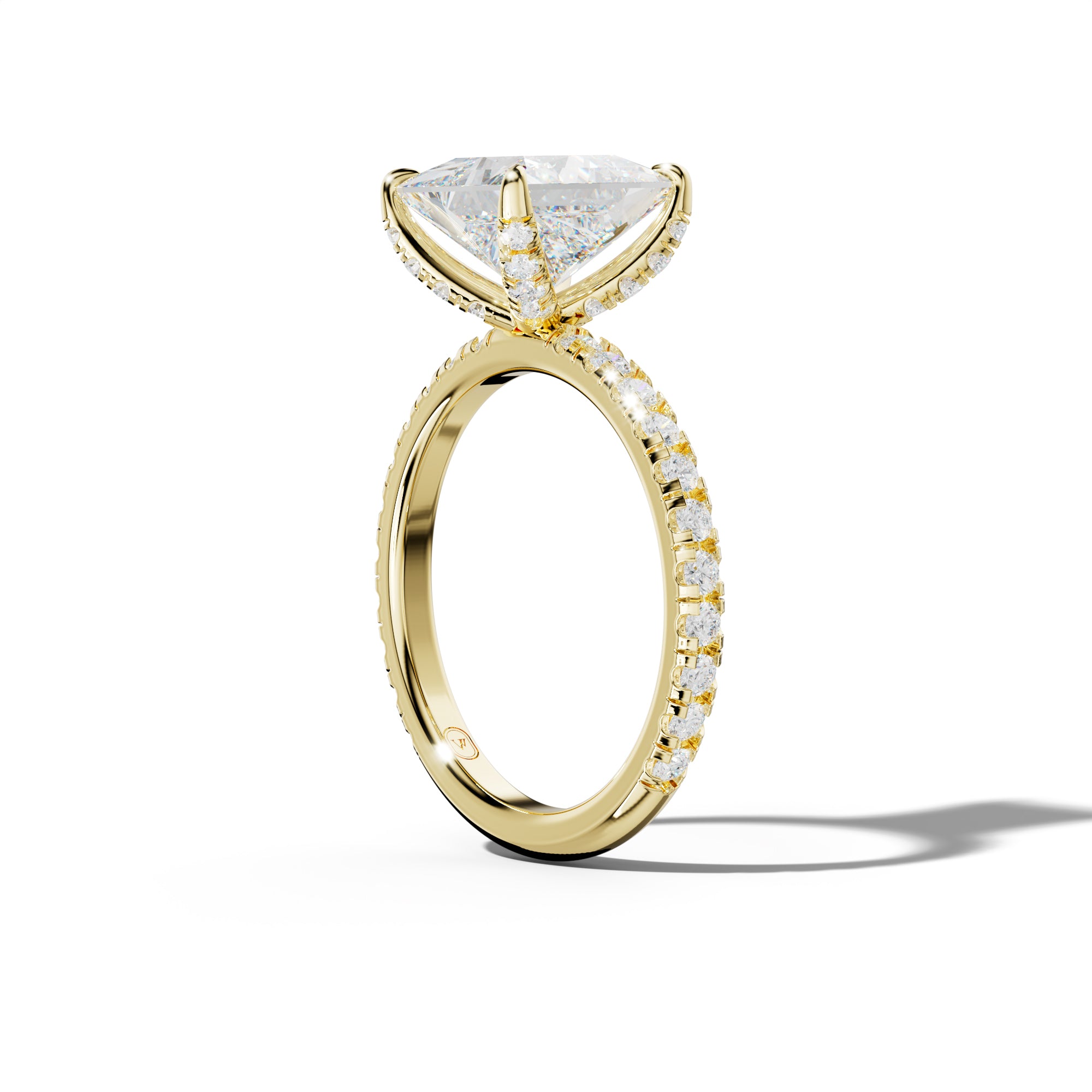 Lucy Princess Cut Engagement Ring